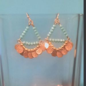 Captivating Turquoise and Gold Earrings